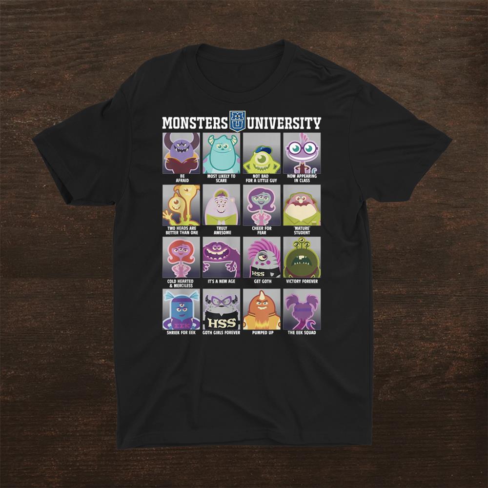 Disney Pixar Monsters University Class Photos Shirt