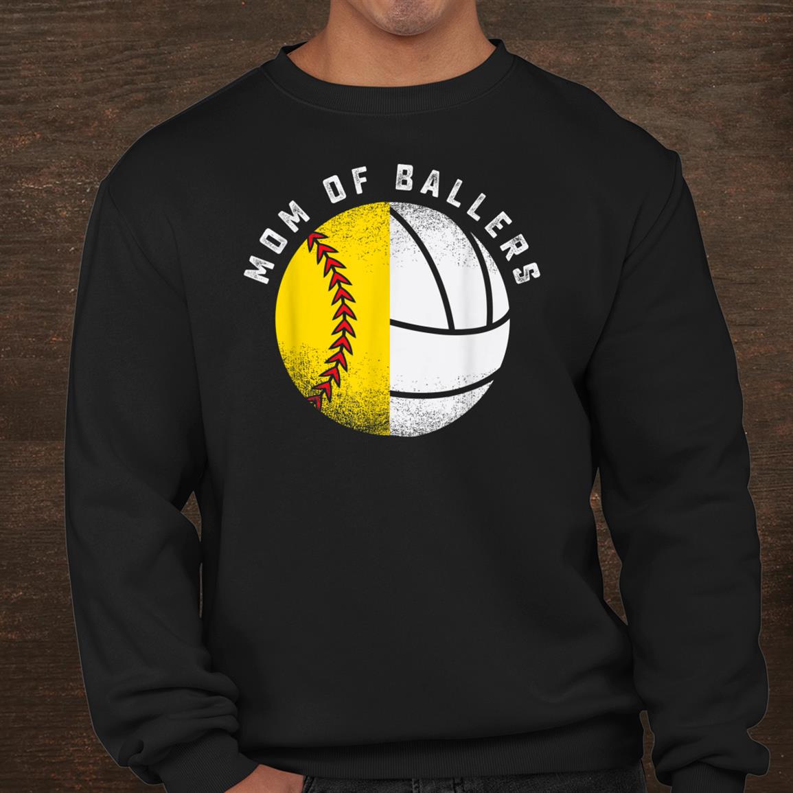 Funny Mom Of Ballers Cute Softball Volleyball Player Shirt Funny Mom Of Ballers Cute Softball Volleyball Player Shirt