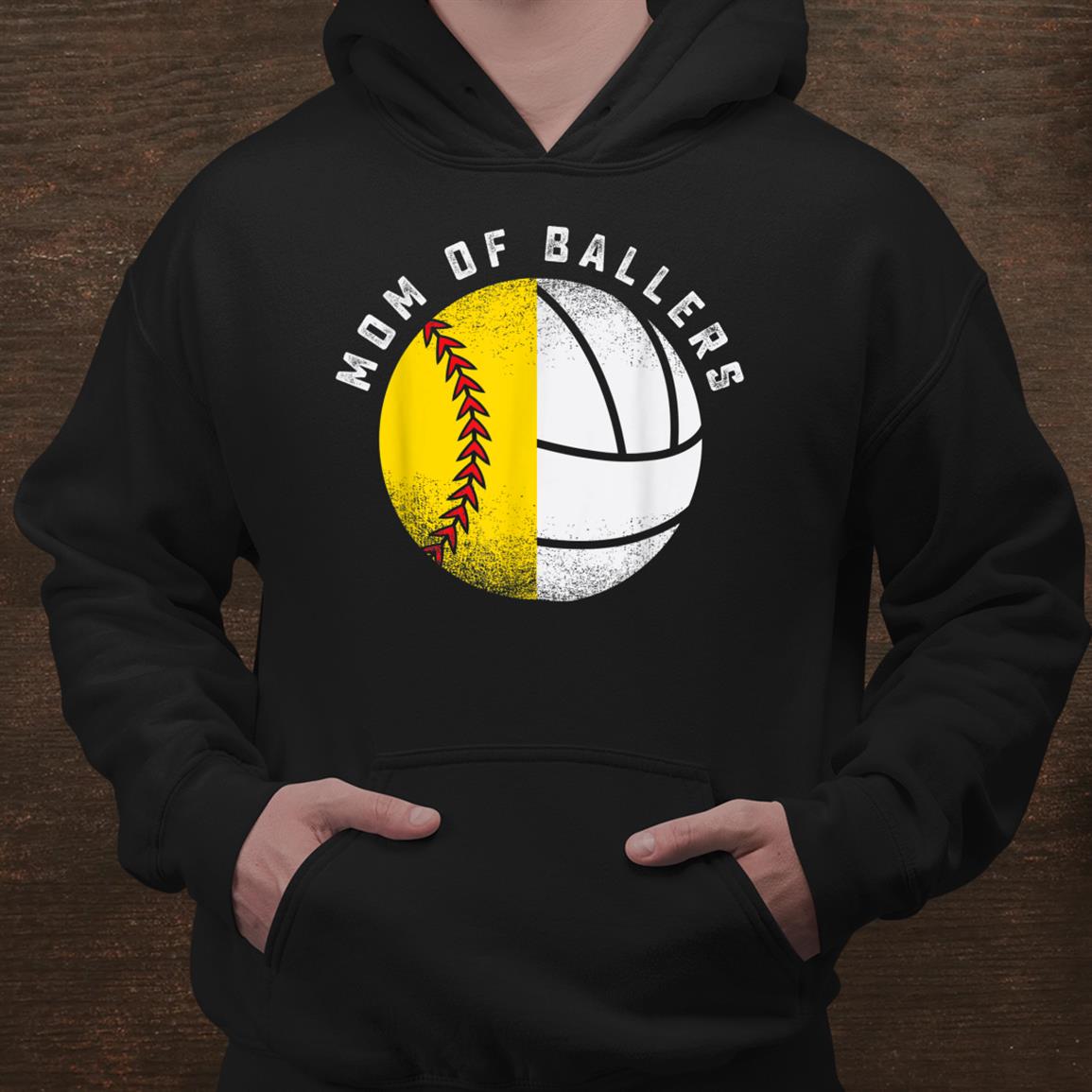 Funny Mom Of Ballers Cute Softball Volleyball Player Shirt Funny Mom Of Ballers Cute Softball Volleyball Player Shirt