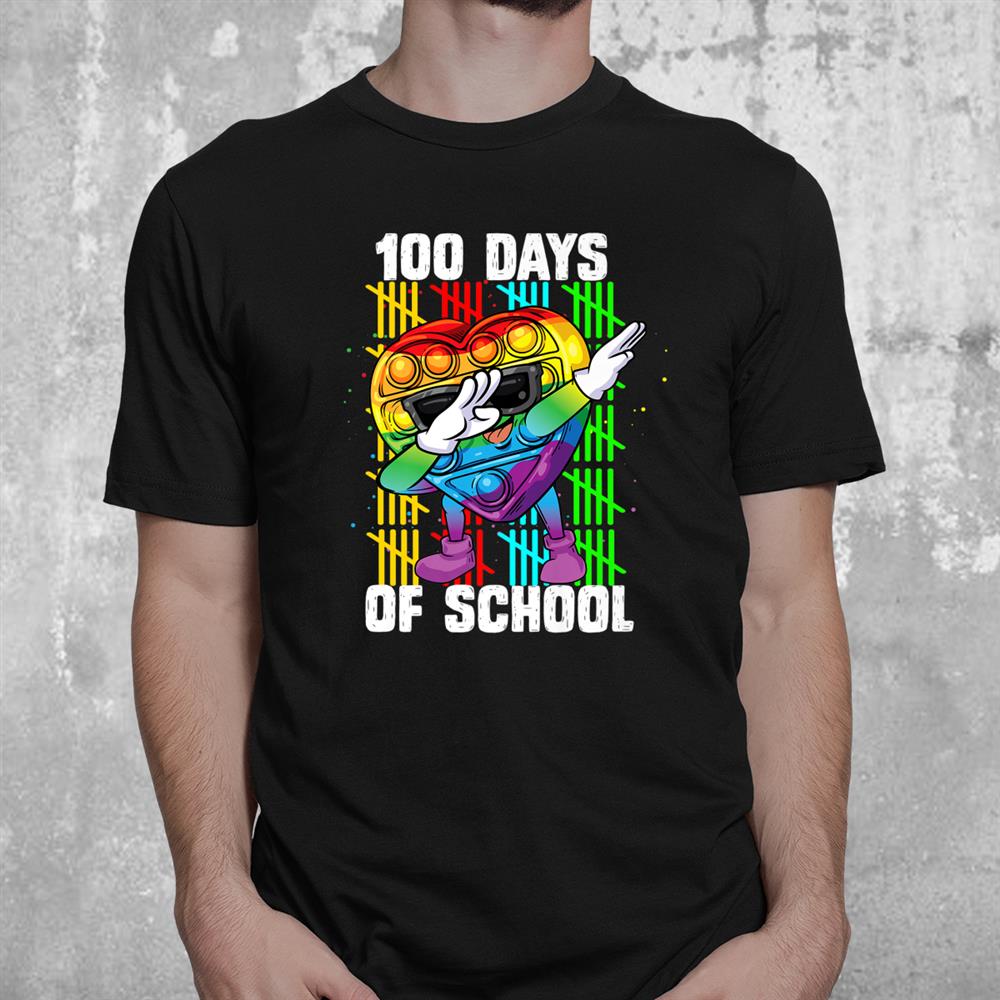 Happy 100 Day Of School Dabbing Fidget Toy Lover 2022 Shirt