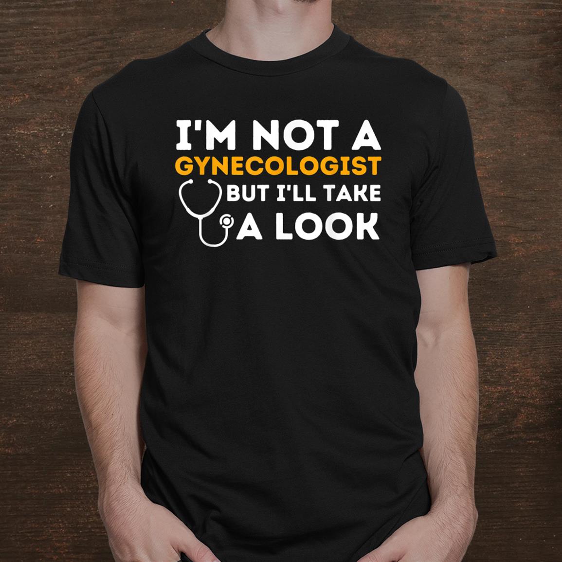 Funny Novelty T-Shirt - 'I'm Not A Doctor But I'll Take A Look' Saying, Navy Blue, X-Large Adult - View #11