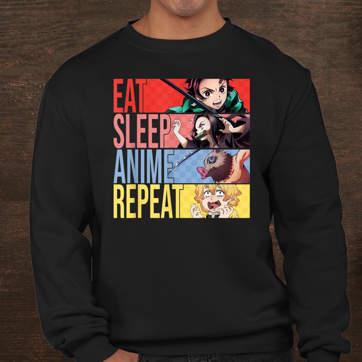 Slayer Demon Eat Sleep Anime Repeat Funny Shirt