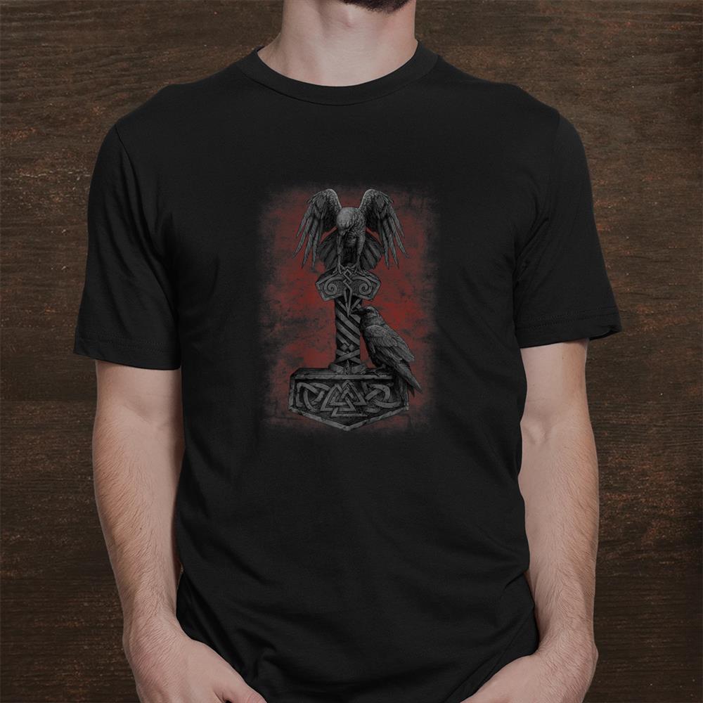 thumbnail image 2 of OneWayTshirts Viking Odin T-Shirt - Norse Mythology Thor Ragnarok Loki - Men's Cotton 2 of 2