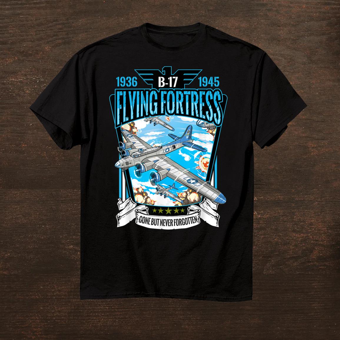 Vintage B17 Flying Fortress Ww2 Heavy Bomber Aviator Shirt Fantasywears