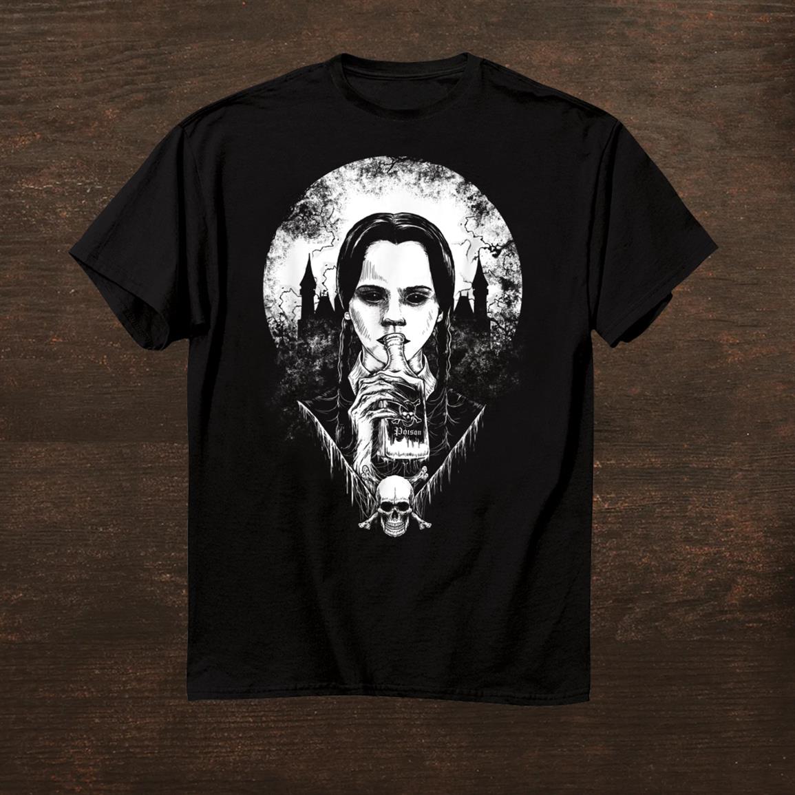 Wednesday Addams Poison Bottle Shirt