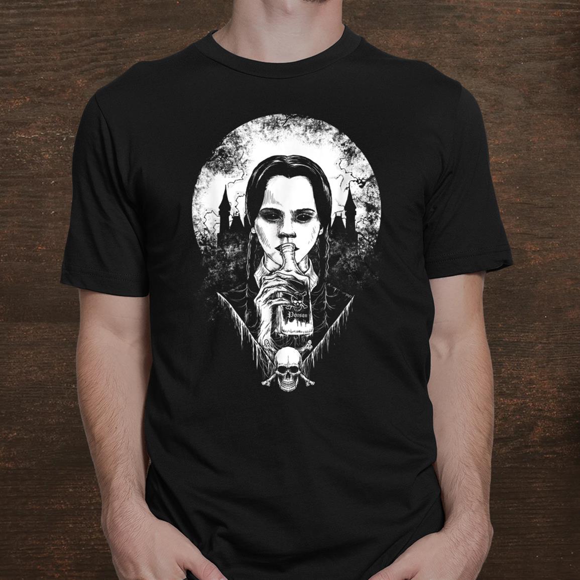 Wednesday Addams Poison Bottle Shirt