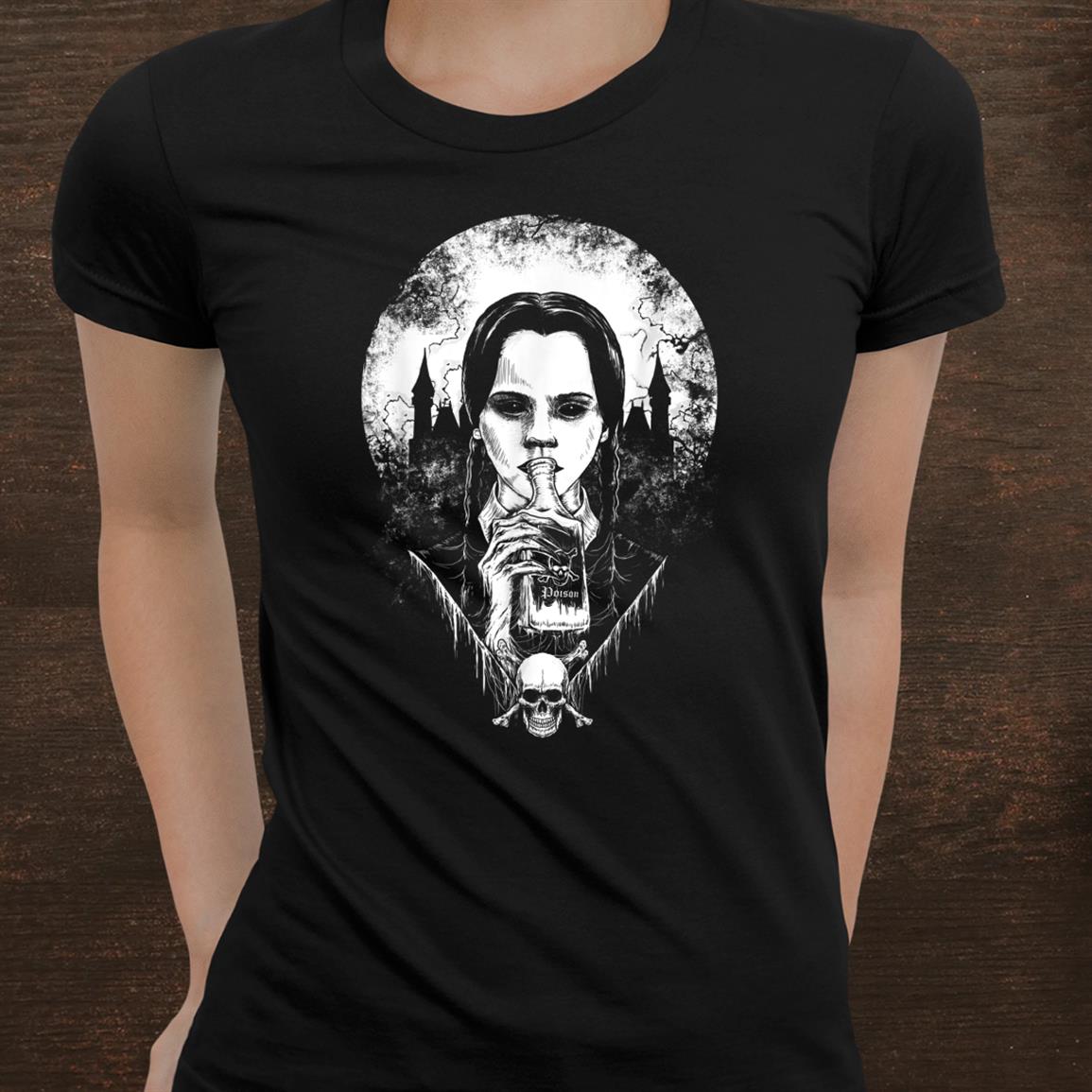 Wednesday Addams Poison Bottle Shirt