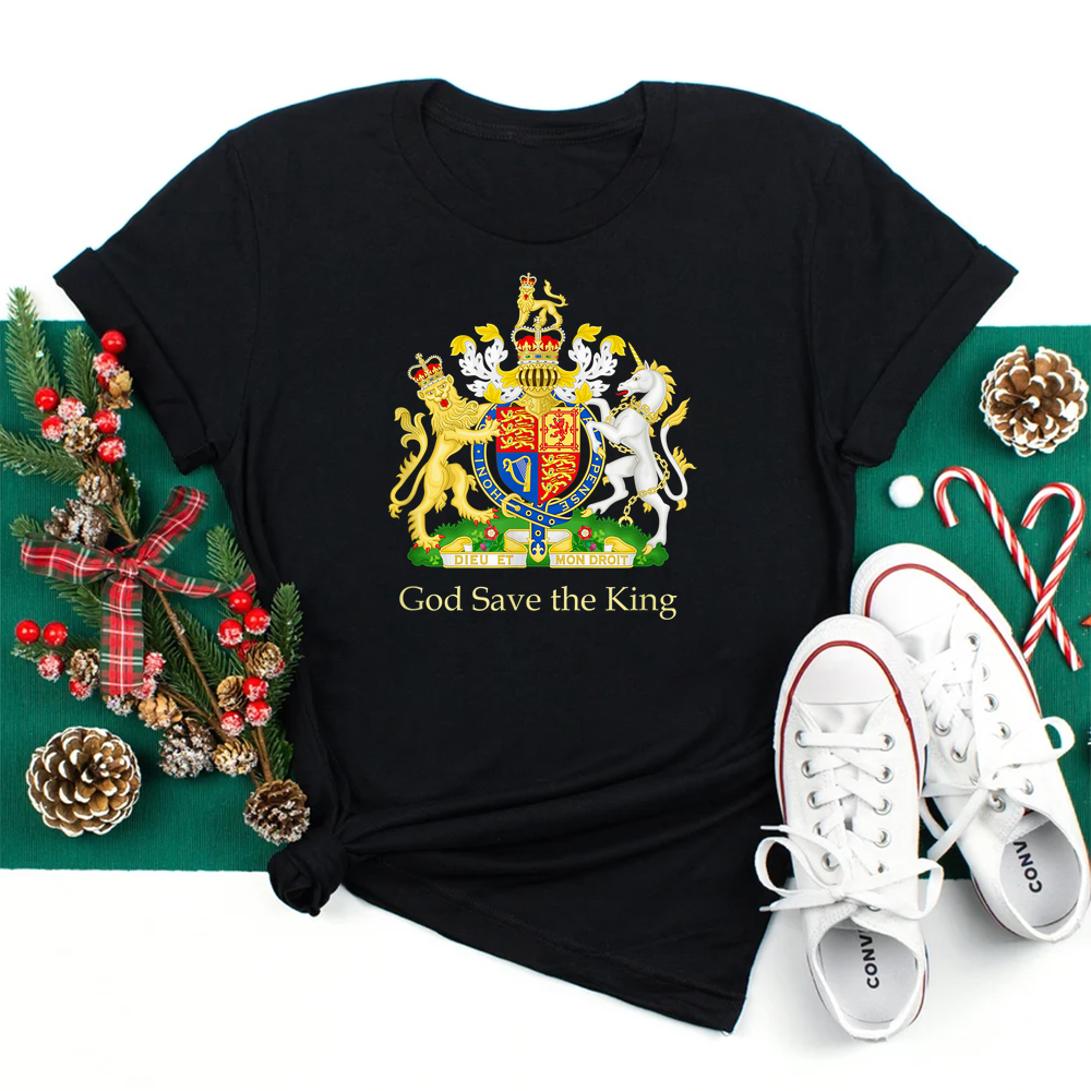 God Save The King Royal Coat Of Arms Emblem Shirt God Save The King Royal Coat Of Arms Emblem Shirt