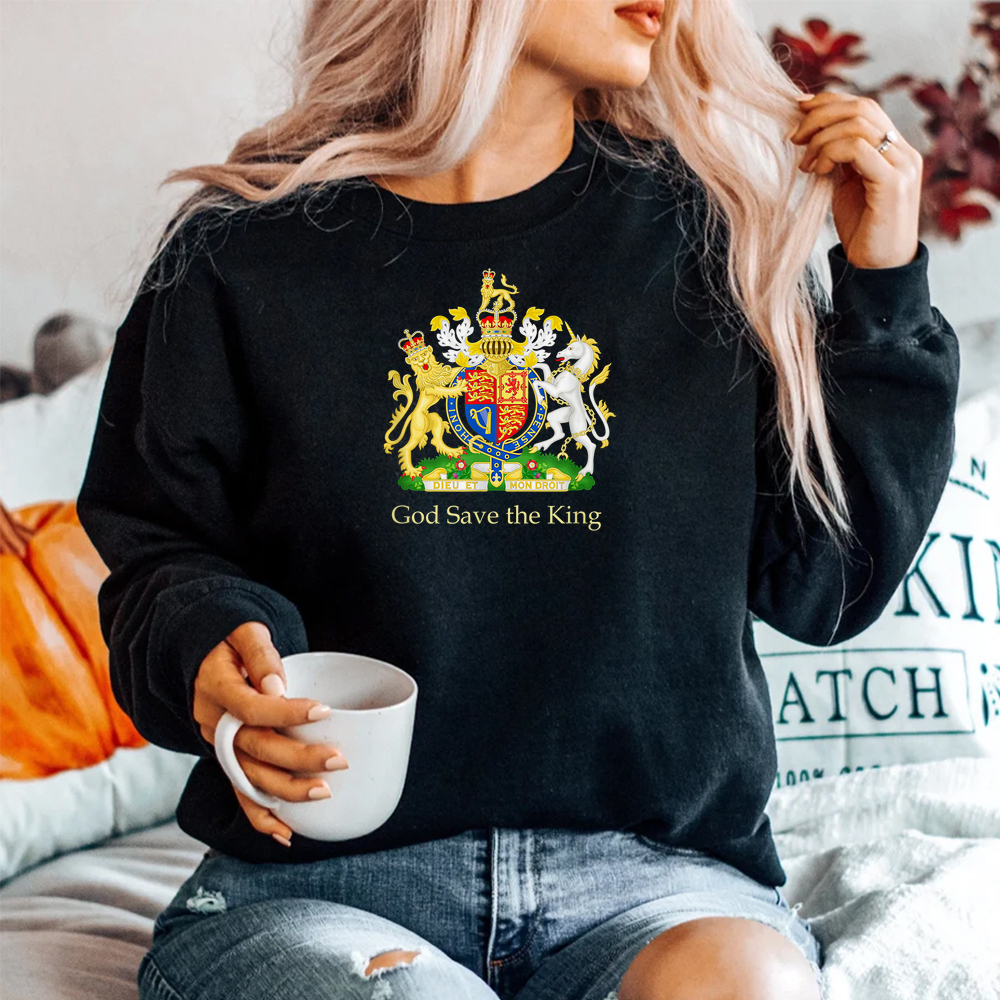 God Save The King Royal Coat Of Arms Emblem Shirt God Save The King Royal Coat Of Arms Emblem Shirt