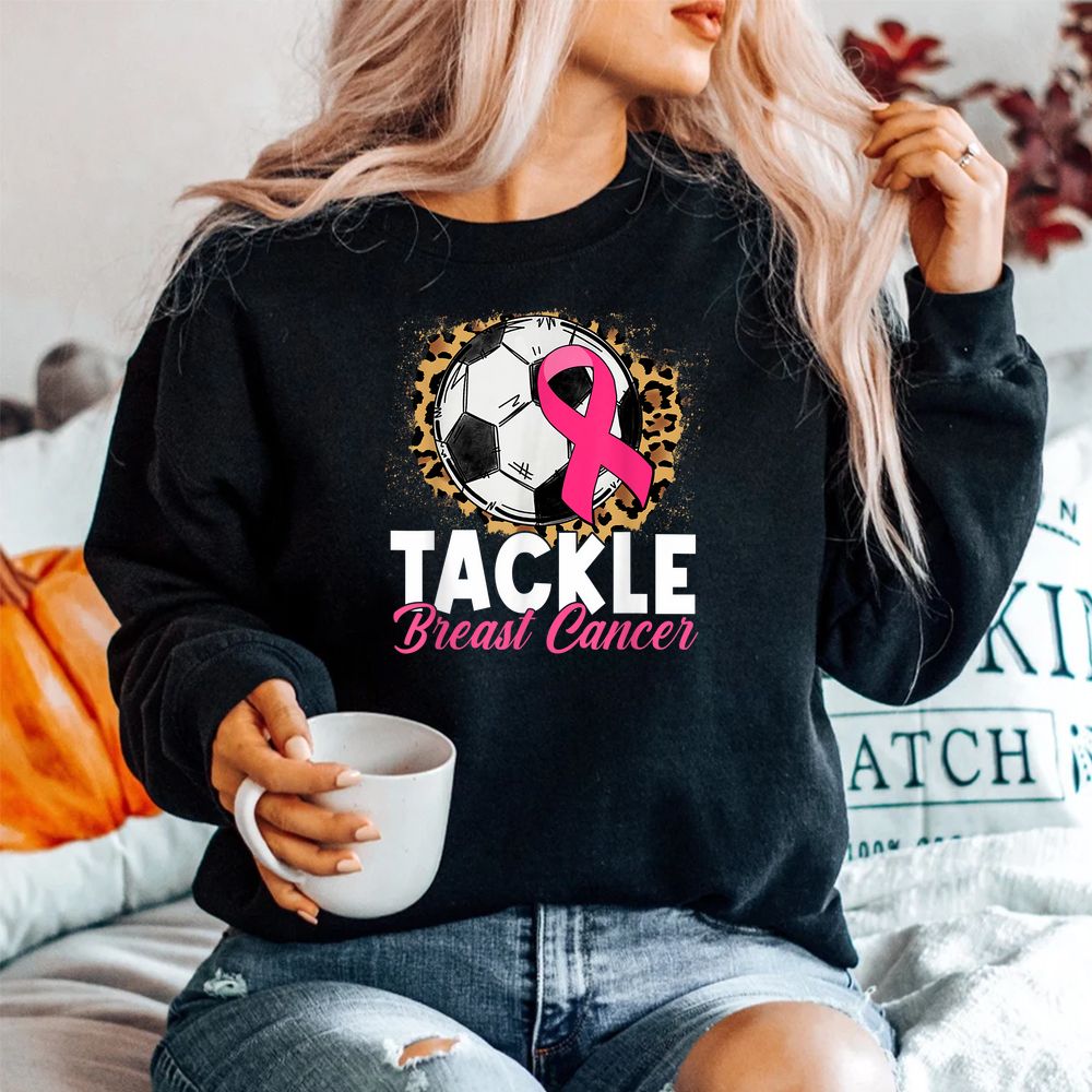 Tackle Breast Cancer Soccer Breast Cancer Awareness Shirt